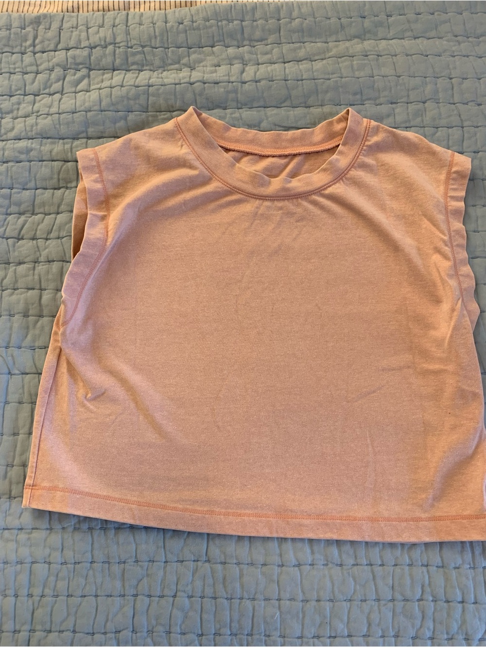 Danskin Pale Pink Cropped Sleeveless Top
